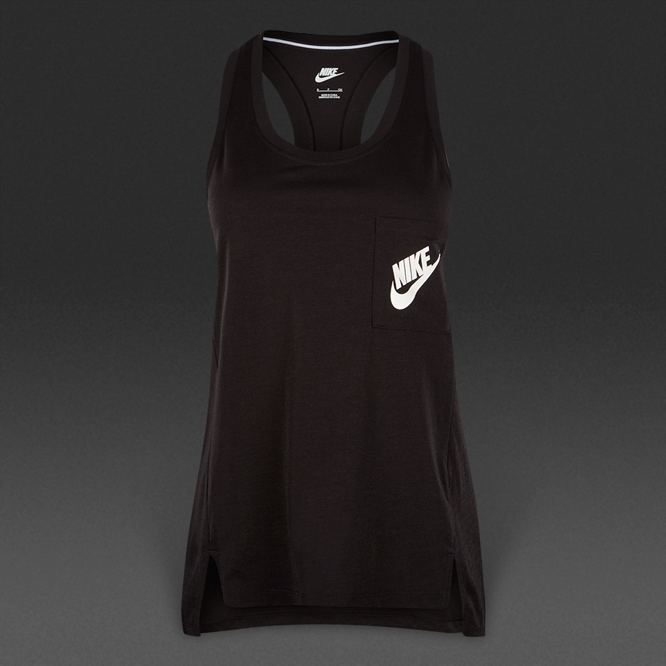 Nike Sportswear Signal Tank Black / White for Women